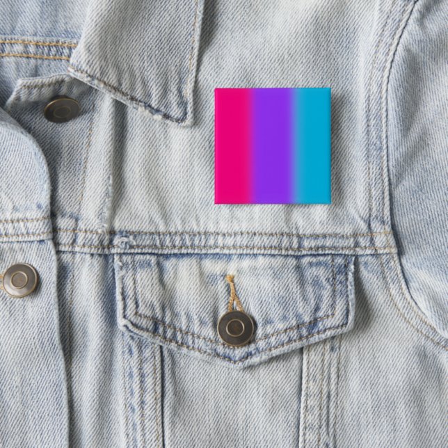 Androgynous Pride Gradient - Androgynous Flag 15 Cm Square Badge (In Situ)