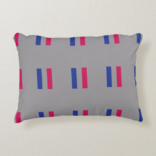 ANDROGYNOUS PRIDE PATTERN DECORATIVE CUSHION (Front)