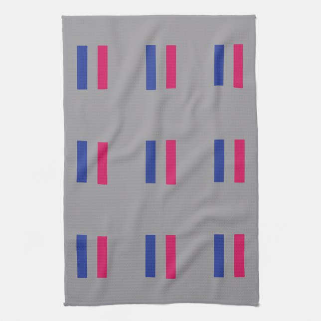 ANDROGYNOUS PRIDE PATTERN TEA TOWEL (Vertical)