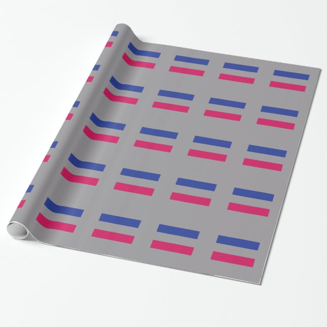 ANDROGYNOUS PRIDE PATTERN WRAPPING PAPER (Unrolled)