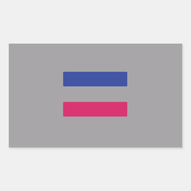 Androgynous Pride Rectangular Sticker (Front)