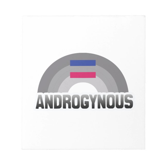 ANDROGYNOUS RAINBOW NOTEPAD (Front)