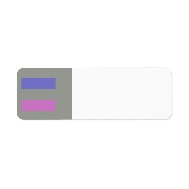 androgynous return address label (Front)