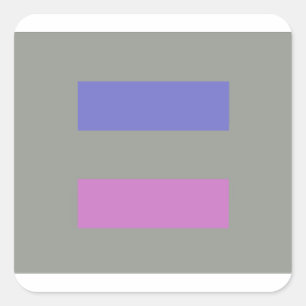 androgynous square sticker