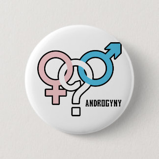 Androgyny 6 Cm Round Badge