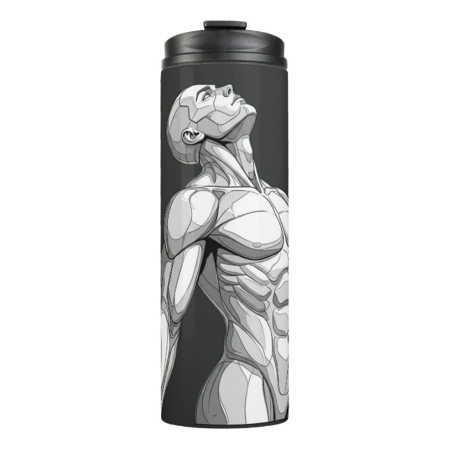 Android Anatomy: Cyborg Thermal Tumbler (Front)