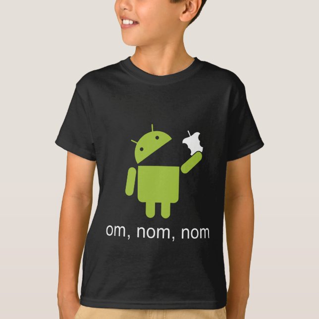 android > apple (dark shirt) T-Shirt (Front)