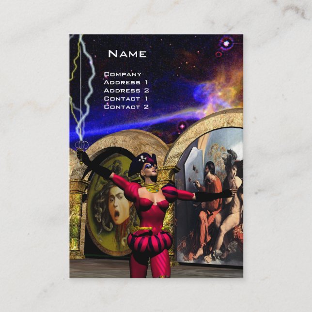 ANDROID BALLET , Science Fiction Business Card (Front)