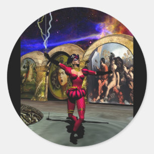 ANDROID BALLET , Science Fiction Classic Round Sticker