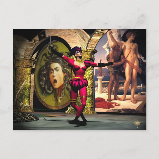 ANDROID BALLET , Science Fiction Postcard (Front)