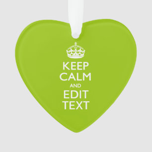 Android Green Decor Keep Calm And Your Text Ornament