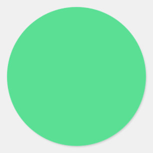 Android green (solid colour)  classic round sticker