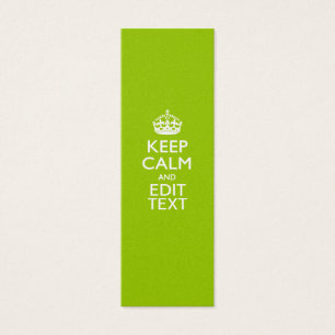Android Green Style Keep Calm And Your Text