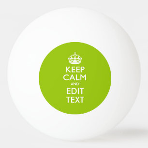Android Green Style Keep Calm And Your Text Ping Pong Ball