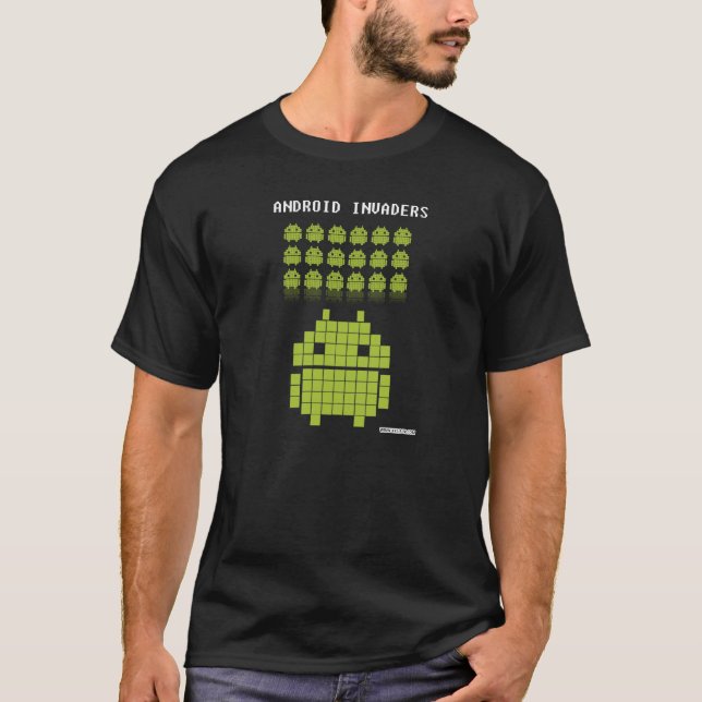 Android Invaders T-Shirt (Front)