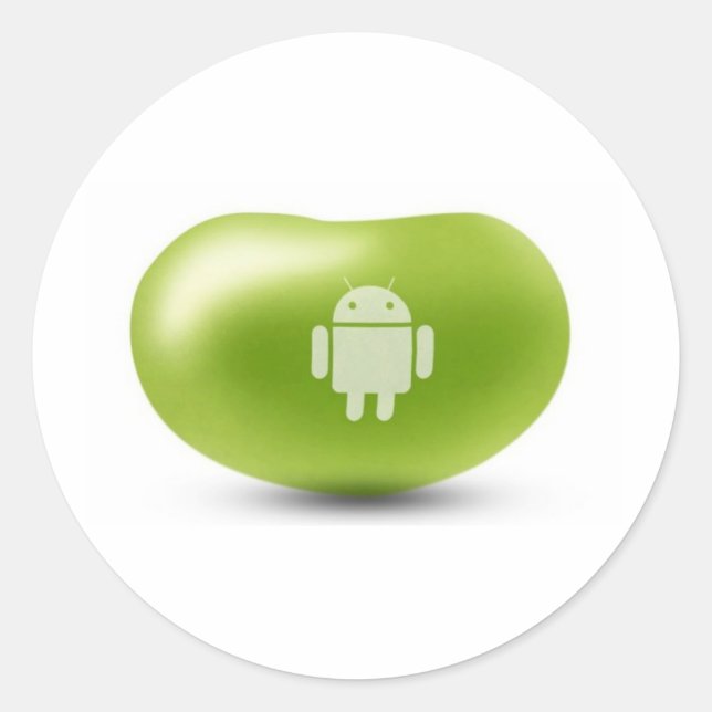 Android Jelly Bean Classic Round Sticker (Front)