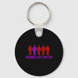 Android Lives Sticker Key Ring