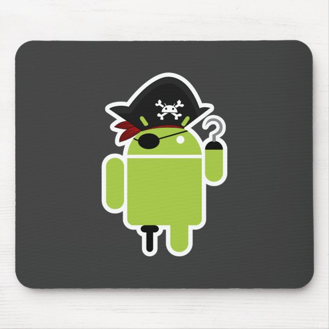 Android Pirate Mouse Pad (Front)