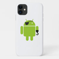 Android Robot Iconic Pirate Style