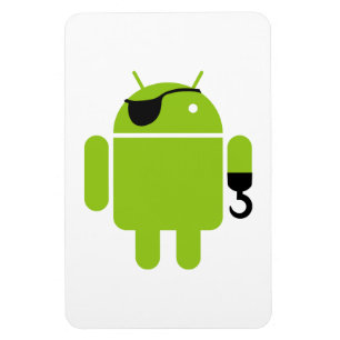 Android Robot Mighty Pirate Magnet