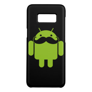 Android Robot Moustache on Black Case-Mate Samsung Galaxy S8 Case