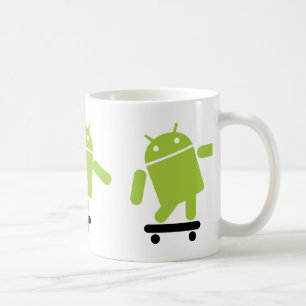 Android Skateboarding Coffee Mug