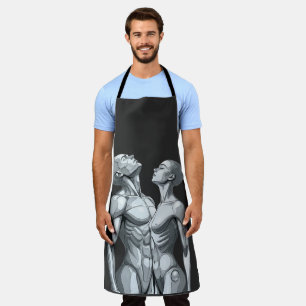 Android Union: Cyborg Couple All-Over Print Apron