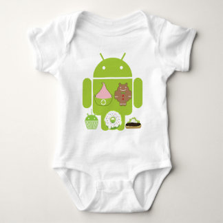 Android Versions Baby Bodysuit