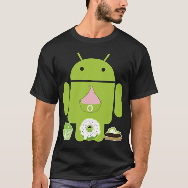 Android Versions T-Shirt (Front)