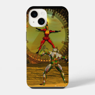 ANDROID XENIA MEETS CYBORG TITAN Sci-Fi iPhone Case