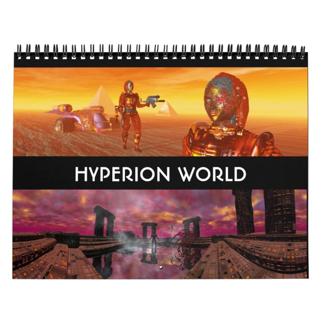 ANDROIDS ,CYBORGS FROM HYPERION WORLD 2017 Sci-Fi Calendar (Cover)