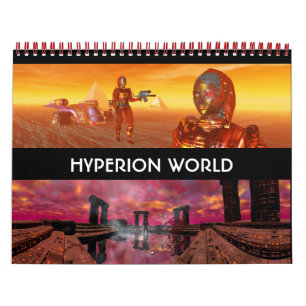 ANDROIDS ,CYBORGS FROM HYPERION WORLD 2017 Sci-Fi Calendar