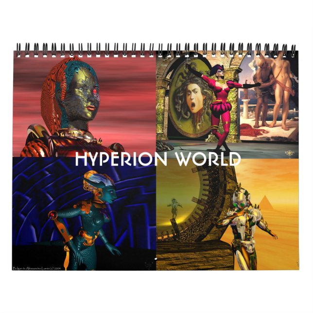 ANDROIDS ,CYBORGS FROM HYPERION WORLD 2017 Sci-Fi Calendar (Cover)