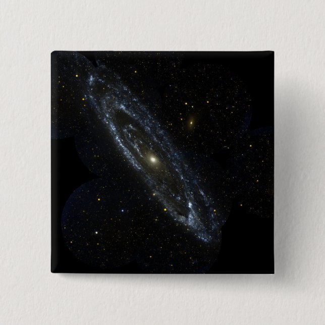 Andromeda Galaxy 15 Cm Square Badge (Front)