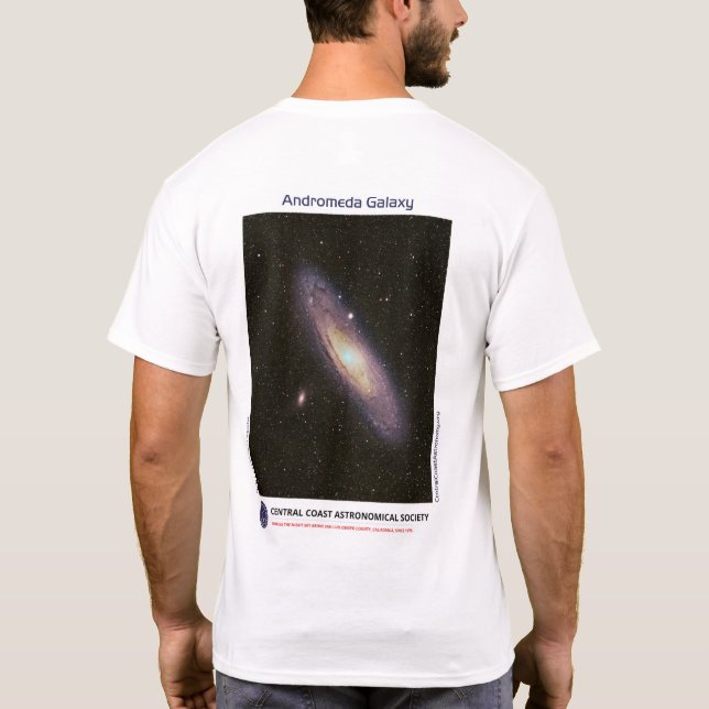 Andromeda Galaxy By Lee Coombs Front and Back Tee (Back)
