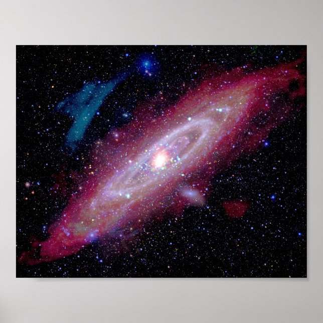 Andromeda Galaxy Messier 31 Composite Image Poster (Front)