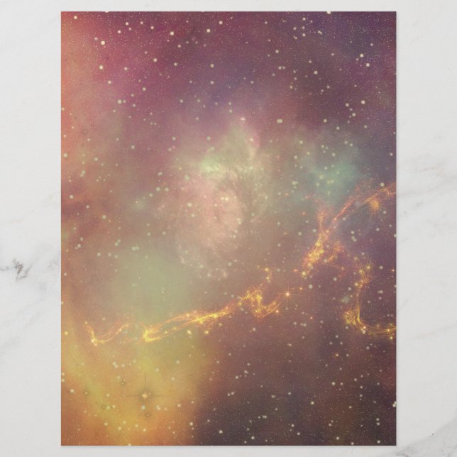 Andromeda galaxy milky way cosmos universe custom letterhead (Front)