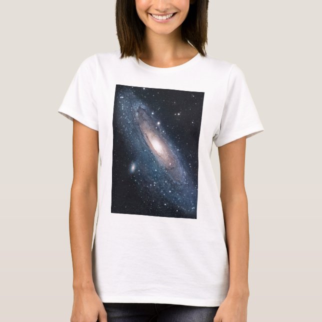 andromeda galaxy milky way cosmos universe T-Shirt (Front)