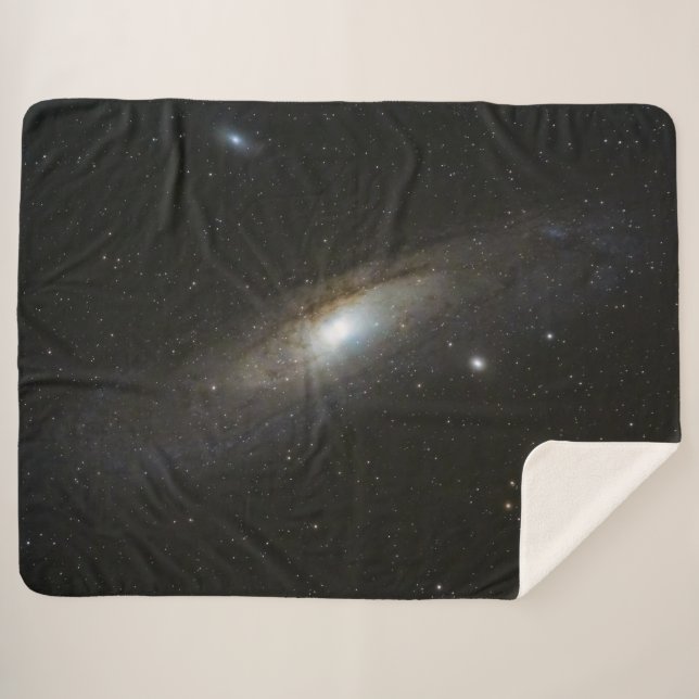ANDROMEDA GALAXY SHERPA BLANKET (Front (Horizontal))