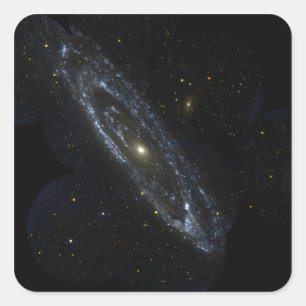 Andromeda Galaxy Square Sticker
