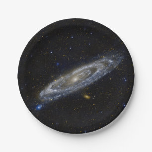 Andromeda Galaxy Starry Sky Paper Plate