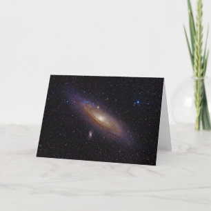Andromeda Galaxy taken with hydrogen alpha filter Card