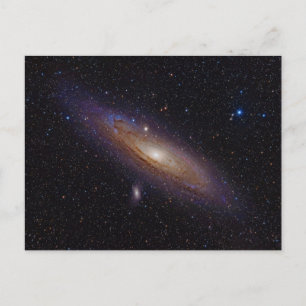 Andromeda Galaxy Taken with Hydrogen Alpha Filter Postcard