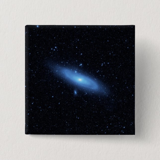 Andromeda galaxy's older stellar population 15 cm square badge (Front)