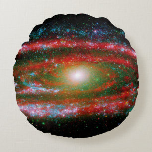 Andromeda Gallaxy Round Cushion