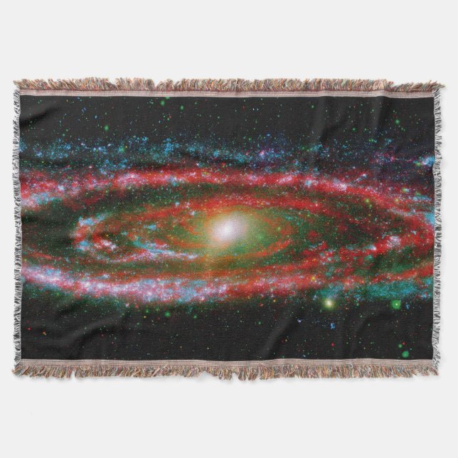 Andromeda Gallaxy Throw Blanket (Front)