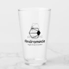 Andromeda Pint Glass (Black on transparent)