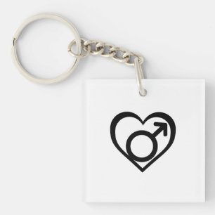 ANDROPHILIA SYMBOL -.png Key Ring