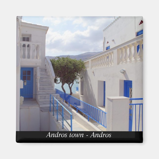 Andros town - Andros Magnet (Front)