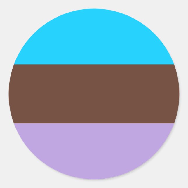 Androsexual Pride Flag Classic Round Sticker (Front)
